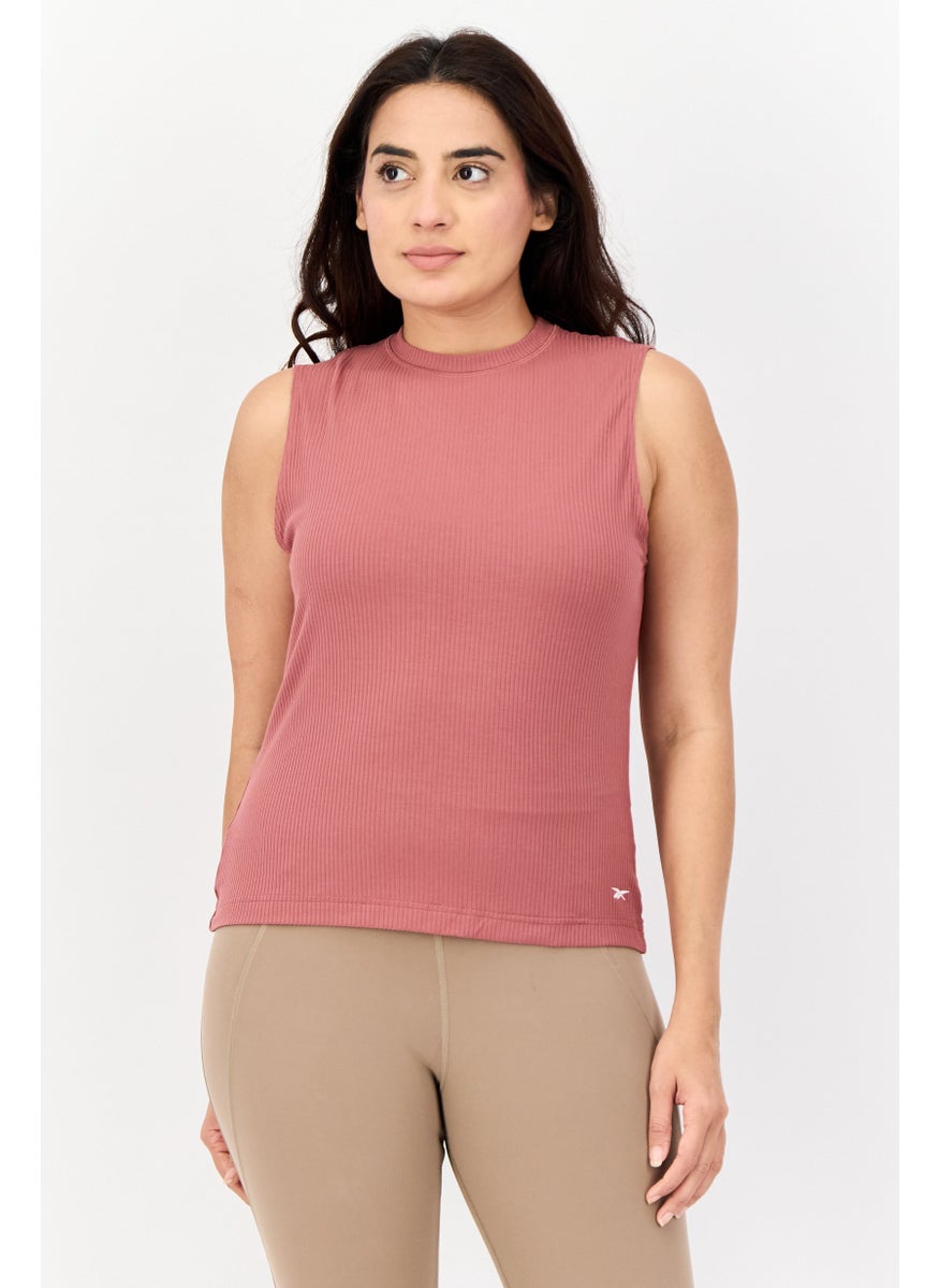 Reebok Women Sportswear Fit Sleeveless Outdoor Tank Top, Mauve  - Image 1