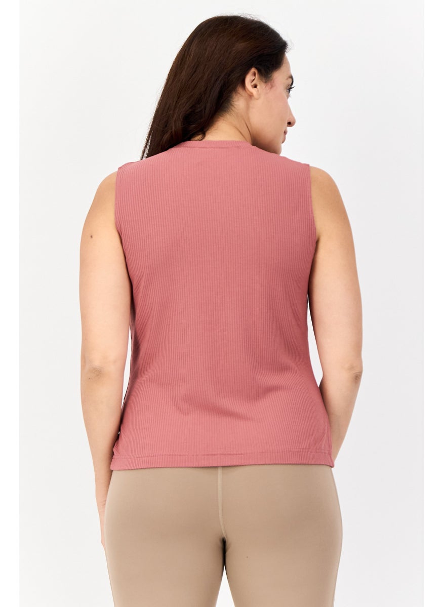 Reebok Women Sportswear Fit Sleeveless Outdoor Tank Top, Mauve  - Image 3