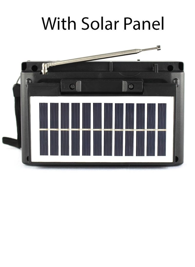 ELTRAZONE - ORIGINAL KTF-1652 SOLAR SPEAKER 3-BAND AM/FM RADIO WITH BLUETOOTH, USB/TF Slot/Flashlight - Image 1