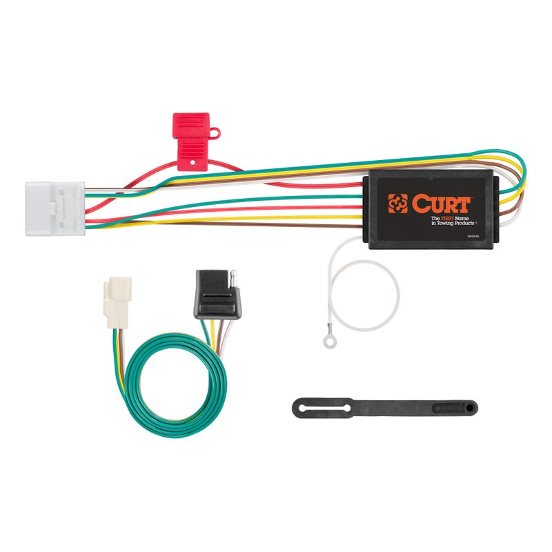 CURT 56217 VehicleSide Custom 4Pin Trailer Wiring Harness Fits Select Toyota Highlander Lexus RX350