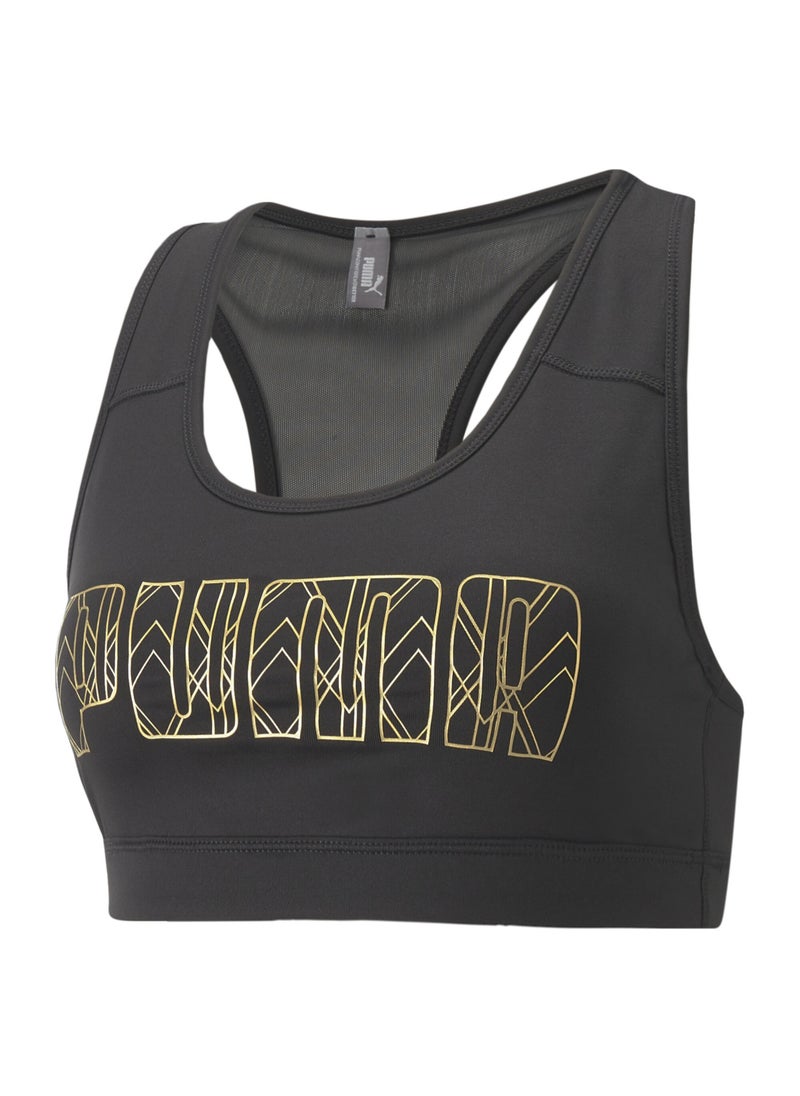 PUMA - Mid 4Keeps Womens Graphic Training Bra - Image 1