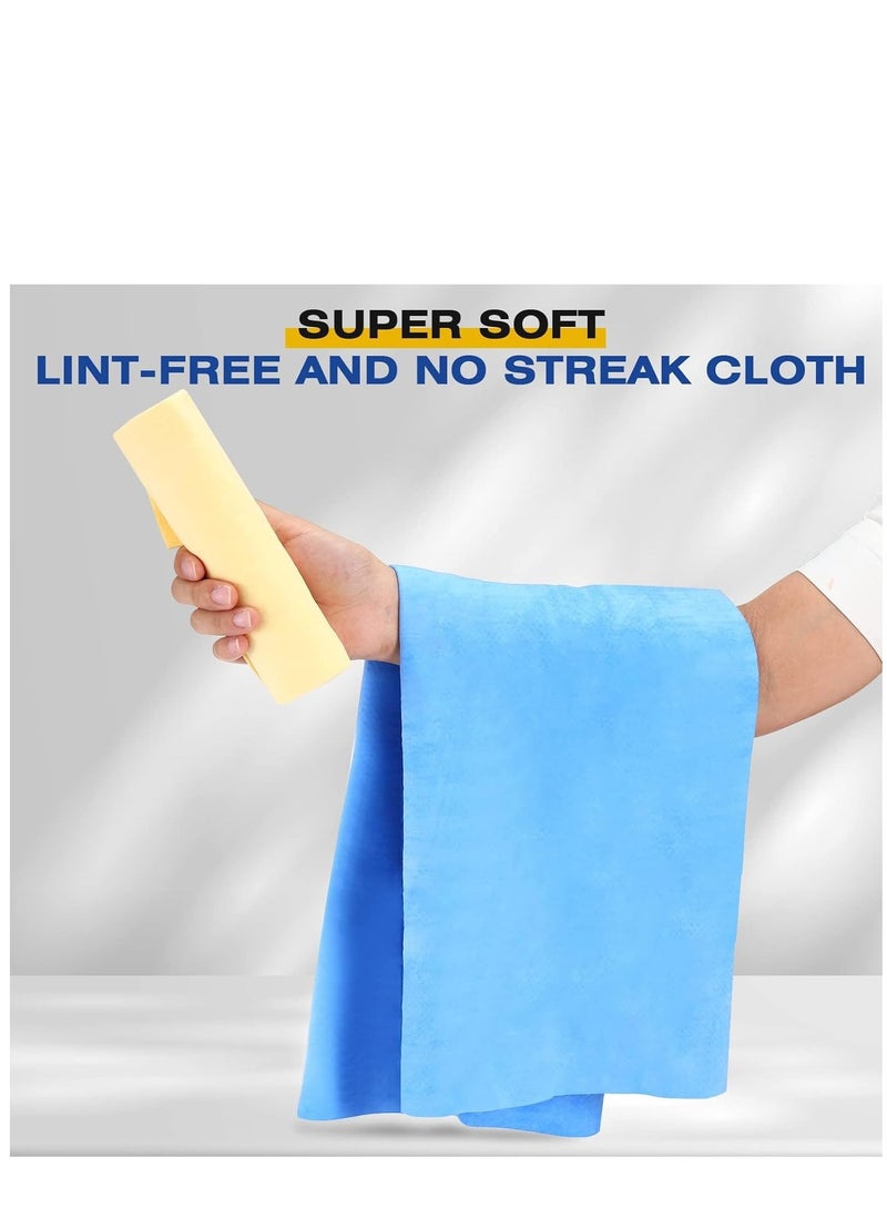 KASTWAVE 10 Pack Towel Chamois Cloth with Storage Case Super Absorbent Car Fast Drying Wash Towels for Car Home Bathroom Kitchen Pet - Image 4