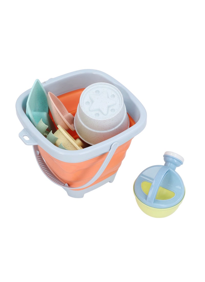 Velaurs Beach Play Set Collapsible Sand Bucket And Shovel Set Is Perfect For Summer Beach Party Activities  - Image 2