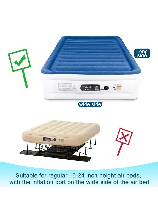 Antranfour Full Mattress Pad for Air Bed with Pump Opening,Waterproof, Breathable & Noiseless Protector, Fits 15-24 Inch Deep Pockets - Image 5