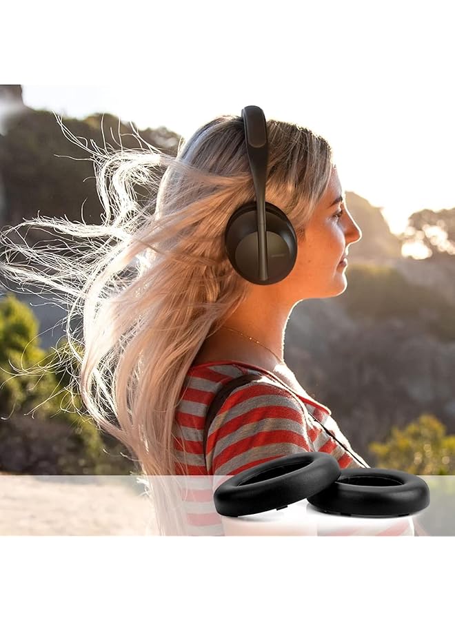 erorex Bose Ear Pads Replacement Kit For Bose 700 Noise Canceling Headphones Nc700 Softer Pu Leather Luxurious Memory Foam Added Thickness Extra Durable Ear Cushions Black  - Image 3