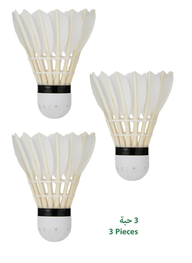 هبّة مجموعة من 3 كرات ريشة تنس الريشة الطبيعية - Image 1