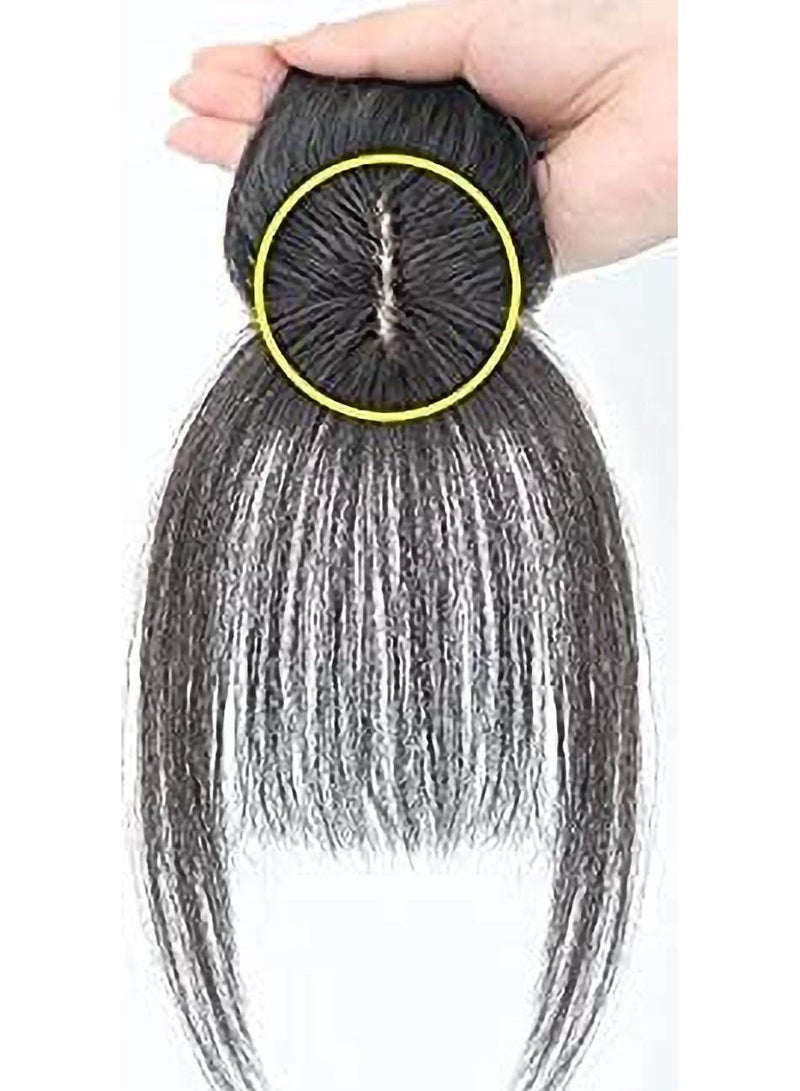 إستيل قطعة شعر بديلة بإبرة ، غرات وهمية غير مرئية على الرأس ، قطعة شعر مستعار شعر حقيقي ثلاثي الأبعاد (# 2_Style02) - Image 3
