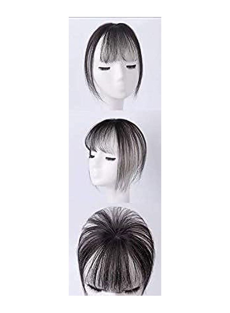 إستيل قطعة شعر بديلة بإبرة ، غرات وهمية غير مرئية على الرأس ، قطعة شعر مستعار شعر حقيقي ثلاثي الأبعاد (# 2_Style02) - Image 4
