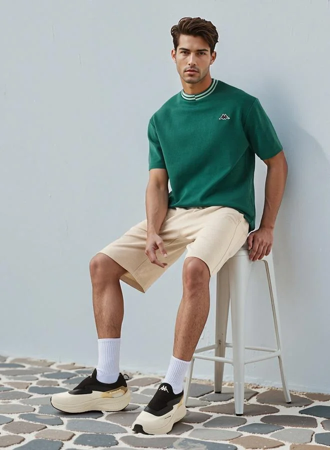 كابا شورت كابا بقصة عادية مع رباط للإغلاق وجيوب