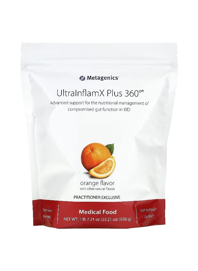 Metagenics Metagenics, UltralnflamX Plus 360°, Medical Food, Orange, 23.21 oz (658 g)  - Image 1
