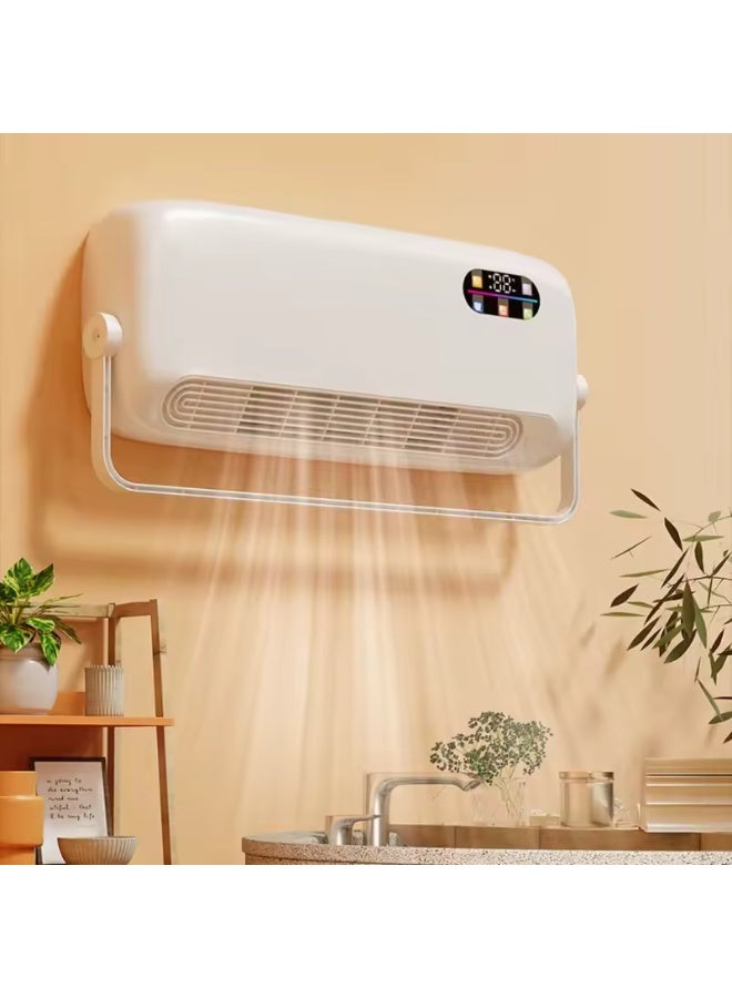 دينكس مدفأة مروحة حرارية مثبتة على الحائط، وحدة تتدفئة 1800واط مع جهاز تحكم عن بعد ومؤقت ذكي، مدفأة حائط صغيرة محمولة للمنزل وغرفة النوم - Image 5
