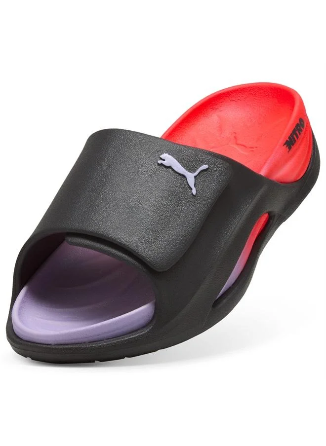 Puma Moody Gray-Light Lavender-Ultra Red NITROcat Slide Sandals Unisex  | Best Price UAE