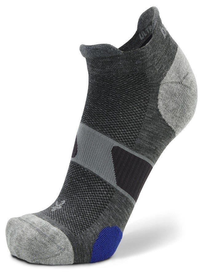 Balega Unisex Ultraglide Cushioning Performance No Show Athletic Running Socks (1 Pair), Grey Heather, Large - Image 1