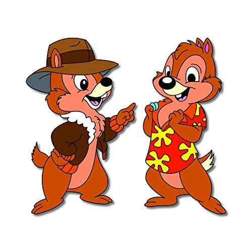 Bhai Please Chip and Dale Wooden Fridge Magnet - Precision Laser Cut Cartoon Fridge Magnet for Kids Gift, Birthday Return Gifts and Home Decor - 3 Inch Size (Strong Magnetic Grip) - Image 1
