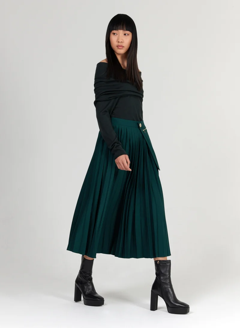 Maxi Pleated Skirt