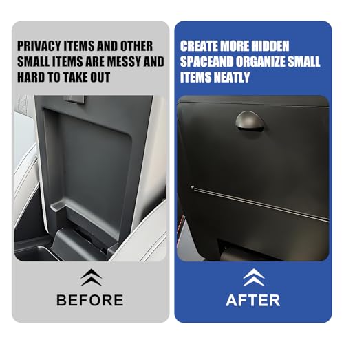 Psler Center Console Hidden Organizer - Fit for Honda Pilot 2023 2024 2025 & Honda Ridgeline/Passport 2024 2025 Armrest Tray Hidden Storage Box for Pilot 2023-2025 Car Interior Accessories - Image 4