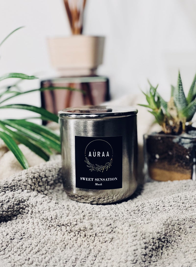 أورا شموع الصويا المعطرة-عطر المريمية والمسك منتج فاخر فريد من نوعه لمنزل أنيق ومثالي - Image 2