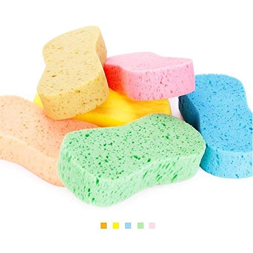 Lantee Large Sponges - Car Cleaning Supplies - Big 10 Pcs High Foam Cleaning Washing Sponge Pad for Car, Household Cleaning and Water Games - Image 5