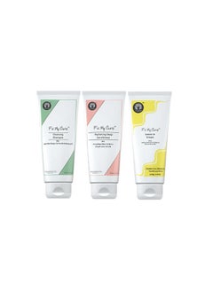 Fix My Curls 3 Step Curl Defining Bundle | Cleansing Shampoo, Hydrating Deep Conditioner & Leave In Cream | For Curly, Wavy & Frizzy Hair | Sulphate & Silicone Free | Curl Defining Kit (50Gm Each)  - Image 1