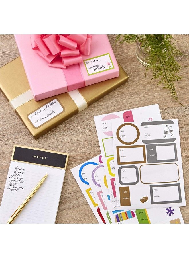 Hallmark Gift Tag Stickers All Occasion (80 Labels 5 Designs) For Birthdays Engagements Weddings Baby Showers Holidays And More - Image 3