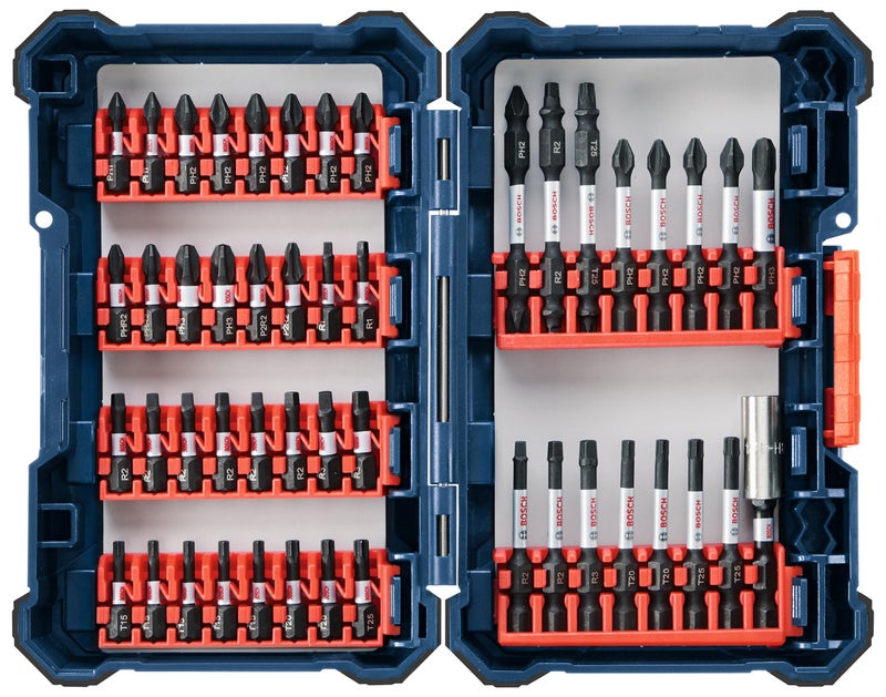 BOSCH SDMS48 48-Piece Assorted Impact Tough Screwdriving Custom Case System Set for Screwdriving Applications - Image 1