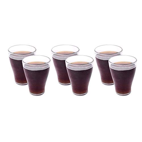 Urmila Plastic Polycarbonate Moktail Drinking Glasses for Water Juice for Dining Table Home Kitchen Party Restaurant Transparent 200 ml Set of 12 - Image 1