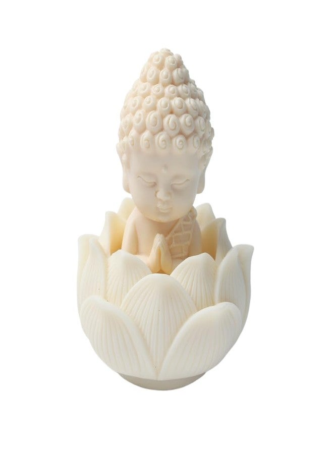 SHIDXIB 2Pcs/1Set Serene Buddha Statues in Lotus Pose Statue Ornament Ideal for Home Office and Car Decor - Image 1