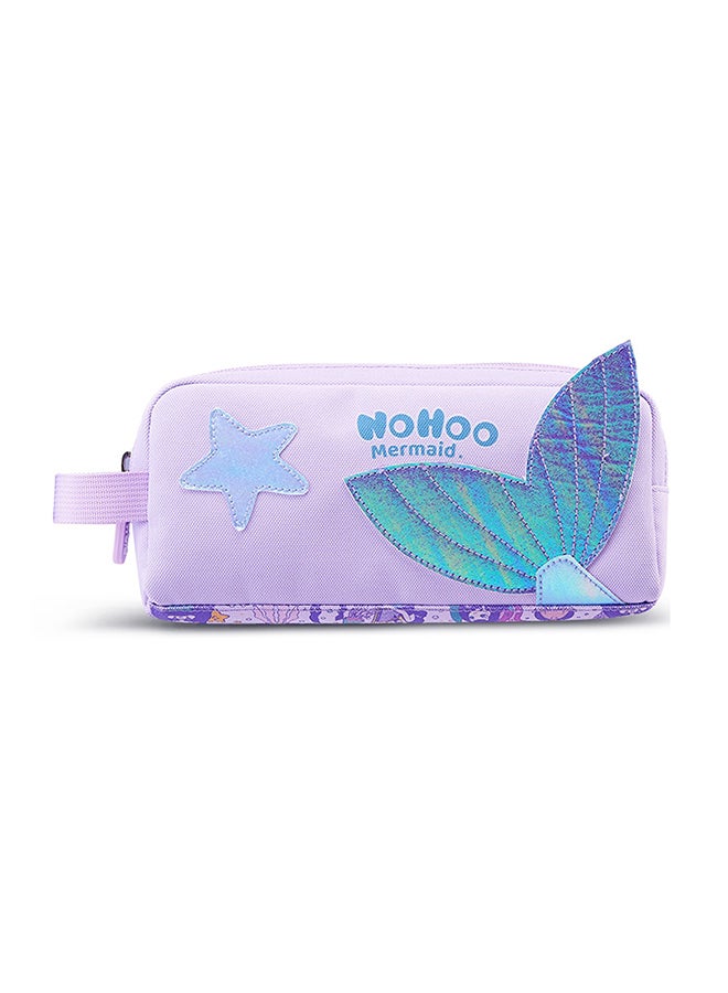 Nohoo Kids 16 Inch School Bag With Pencil Case Combo Mermaid - Purple - Image 4