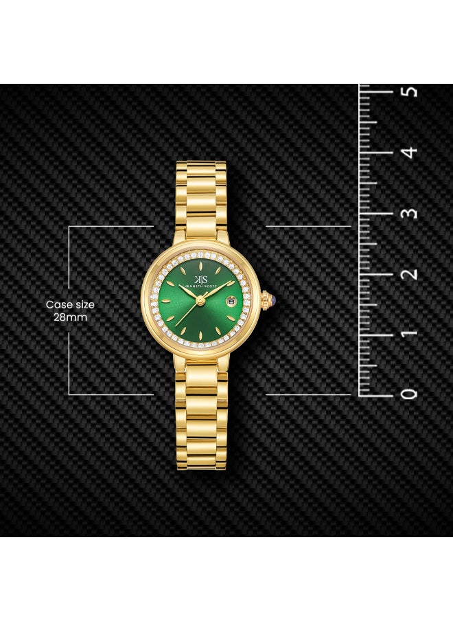 KENNETH SCOTT Women's Stainless Steel Analog Watch K23542-GBGG - 28 mm  - Image 4