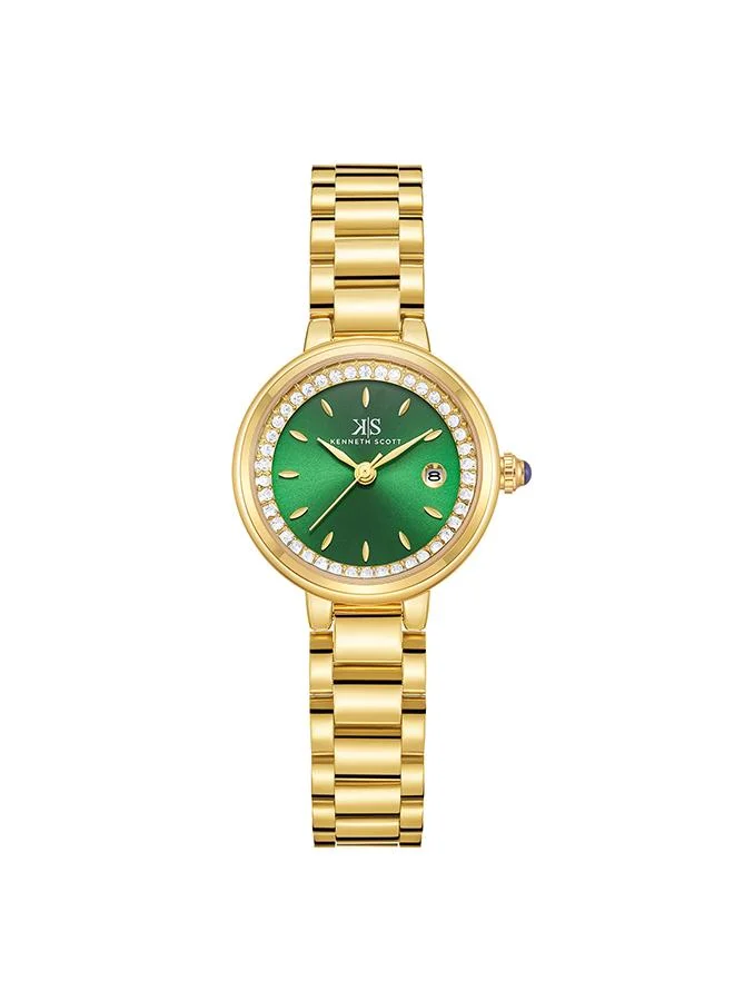 KENNETH SCOTT Women's Stainless Steel Analog Watch K23542-GBGG - 28 mm
