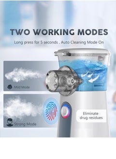 Hulami Portable Auto Nebulizer Machine - Rechargeable Mesh Nebulizer for Adults and Kids, Travel and Household Use, Electric Handheld Inhaler for Breathing Problems  - Image 4