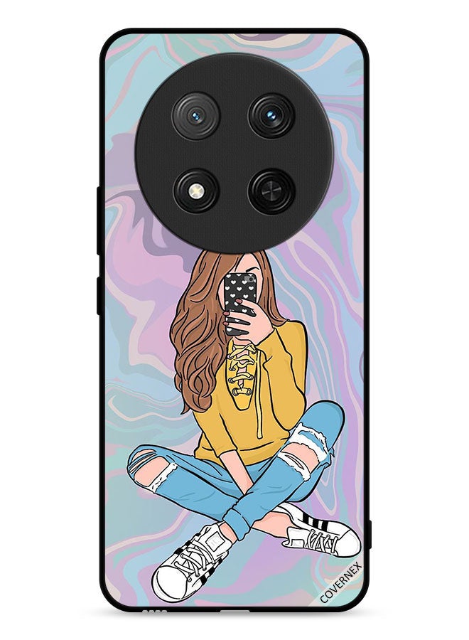 Covernex Honor X9c 5G Protective Case Cover Girl Taking Photo - Image 1