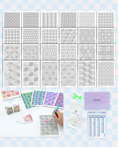 forever young 24 Designs Diamond Freestyle Cards for Beads 5x7 Blank Diamond Art Cards with Glue for Square Dots for Adults PostcardStyle Diamond Painting Accessories No Drills - Image 1