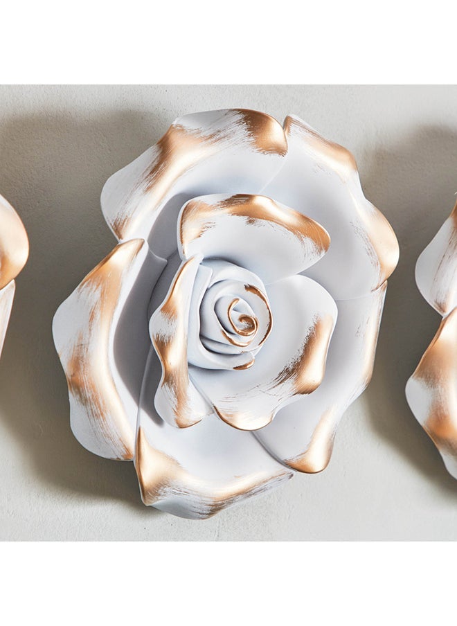 Home Box Mirage 3-Piece Flower Wall Decor Set 25 x 6.5 x 25 cm  - Image 3