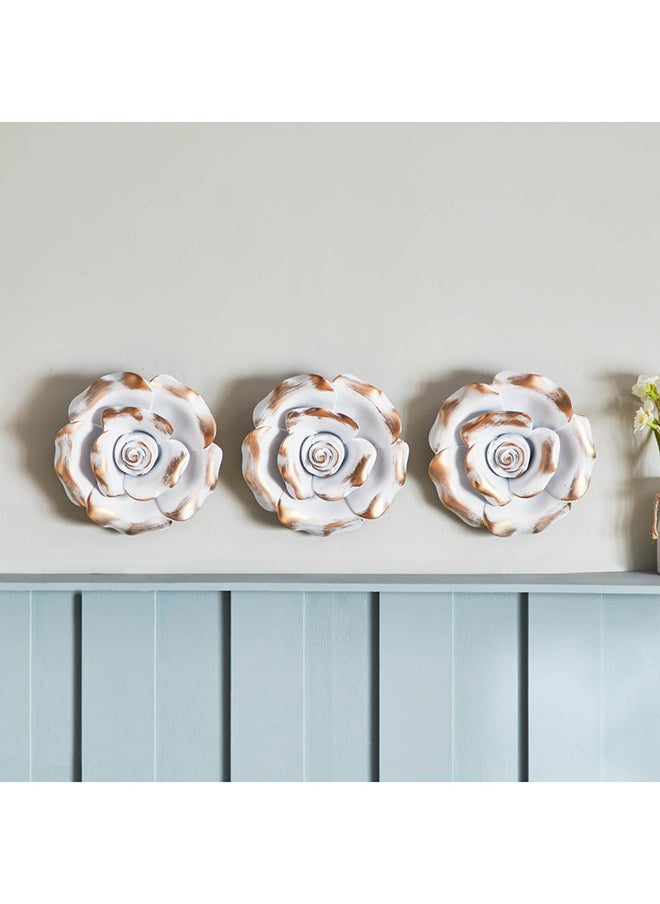 Home Box Mirage 3-Piece Flower Wall Decor Set 25 x 6.5 x 25 cm  - Image 2