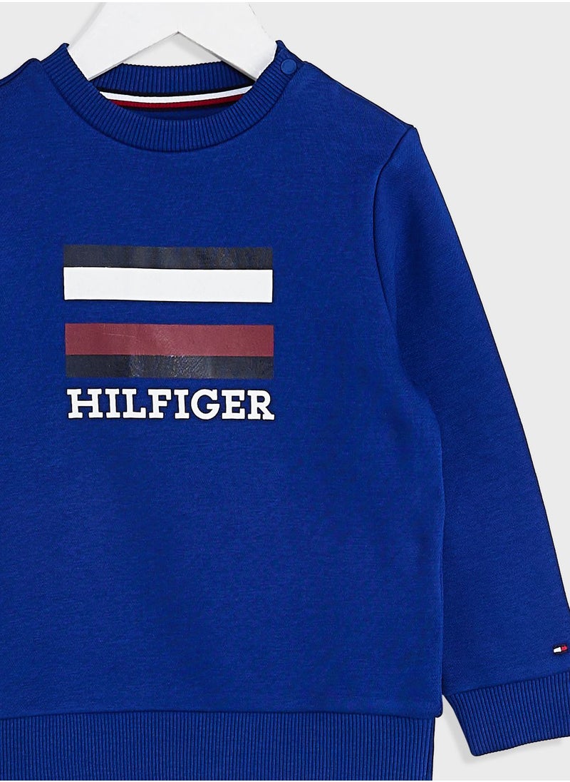 TOMMY HILFIGER - Kids Logo Sweatshirt - Image 1