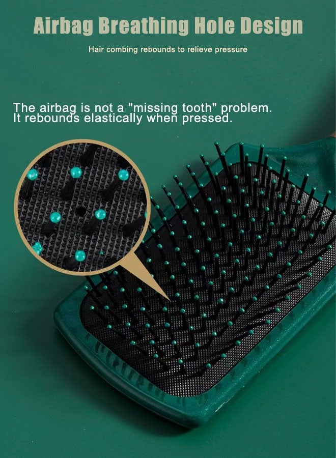 Super ZYouth 4Pcs Hair Brush Comb Set Hair Massage Comb with Detangling Nylon Pins Cushion Hair Combs for Men Women  - Image 4