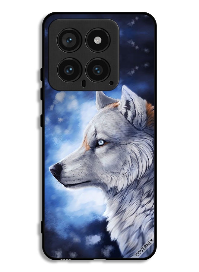 Covernex Xiaomi 14 Protective Case Cover Wolf Paint Art - Image 1