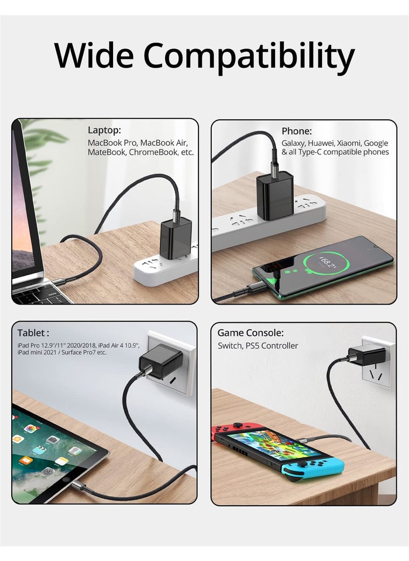 PEGANT 2M USB-C to USB-C Cable, 100W Fast Charging, Nylon Braided with Power Delivery  - Image 5