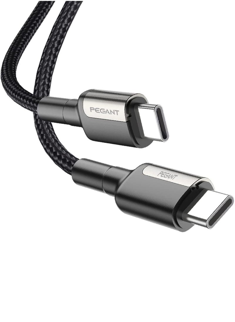 PEGANT 2M USB-C to USB-C Cable, 100W Fast Charging, Nylon Braided with Power Delivery  - Image 1
