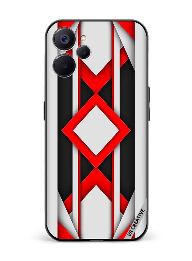 VR CREATIVE Protective Case Cover For Realme 10 5G Abstract Design Multicolour - Image 1