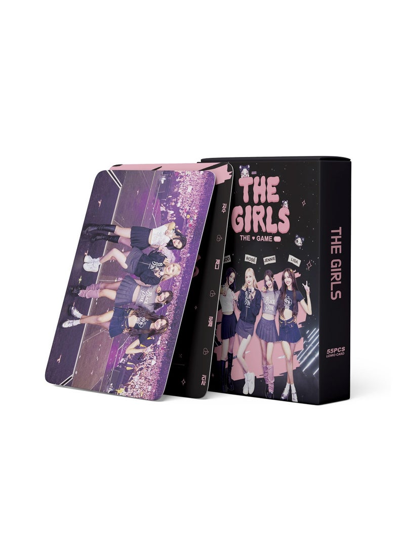 NIBEMINENT 55 Pcs Kpop BLACKPINK THE GIRLS Lomo Cards Card For Fans Collection Gifts - Image 3