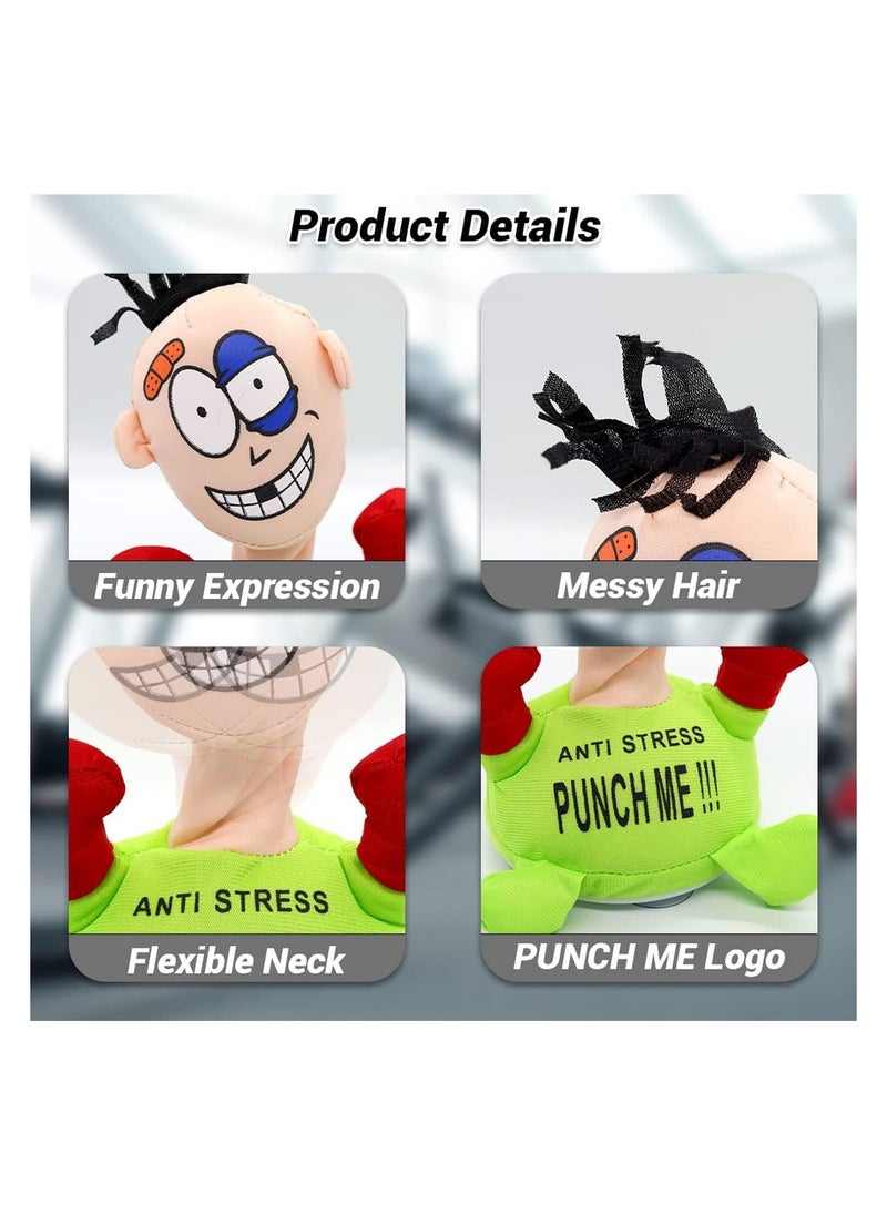 Generic - Stress Relief Toys, Electric Anti Stress Punch Me Plush Doll, Desktop Punching Bag Anger Management Toys, Interactive Vent Emotion Toy with Screaming Sound, Funny Gifts for Kids Adults (Green) - Image 1