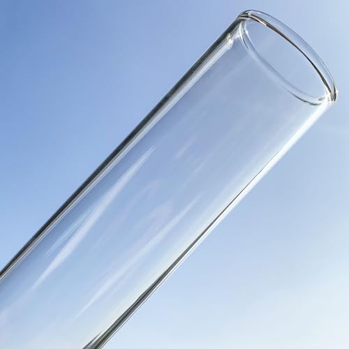 GXFCCYXT Oil Lamp Chimney 3 Inch Base by 14 Inch Tall Clear Glass and Hurricane Kerosene Lamp Chimney Replacement for Fixture Replacement Globes & Shades - Image 3