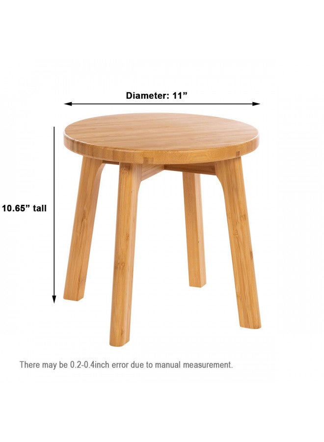 GOBAM Bamboo Step Stool, 10.65 inches - Sturdy Foot Stool for Adults, Kids Stool, Portable Wooden Stool for Kitchen, Bathroom, Bedroom, or Toy Room - 300 lbs Capacity - Image 2