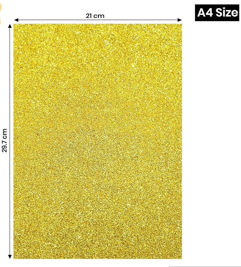 Cubic Glitter Foam Sheets (Non-Gumming Mix) | Sparkling Craft Foam for DIY, School Projects & Decorations | Flexible & Easy-to-Cut Craft Material - Image 3
