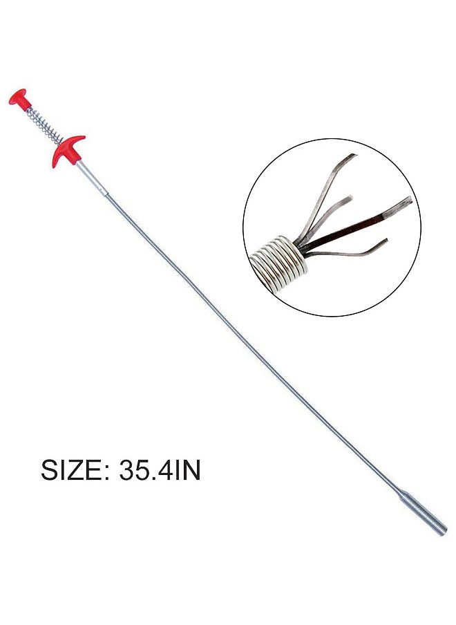 Flexible Grabber Claw Pick Up Reacher Tool, With 4 Claws, Bendable Hose Pickup Reaching Assist Tool, for Litter Pick, Home Sink, Drains, Toilet