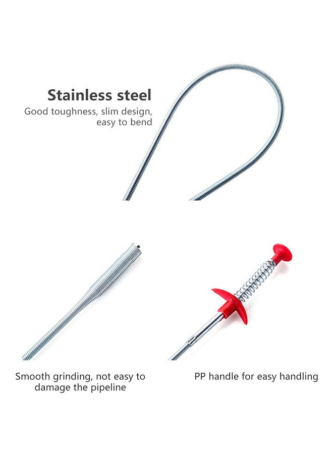 Flexible Grabber Claw Pick Up Reacher Tool, With 4 Claws, Bendable Hose Pickup Reaching Assist Tool, for Litter Pick, Home Sink, Drains, Toilet
