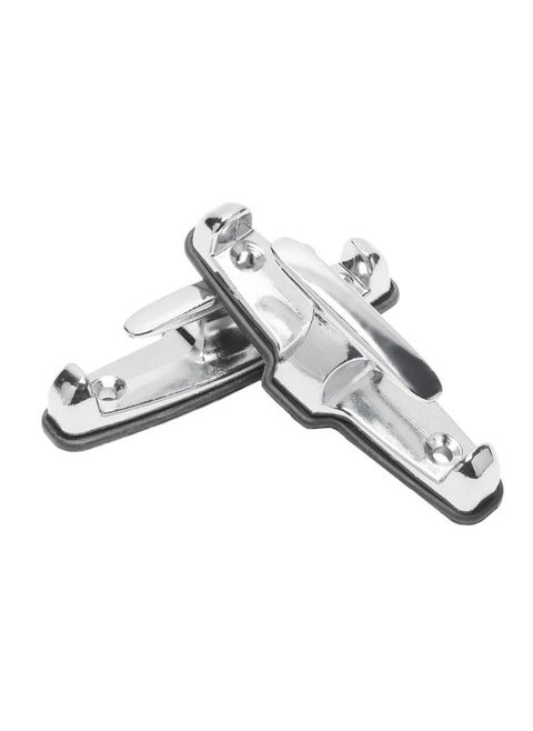 2 Pcs Set Rope Hook Chrome T-Hook Tie Down Rope Hook  with Mounting Screws for Car Boat 3XR