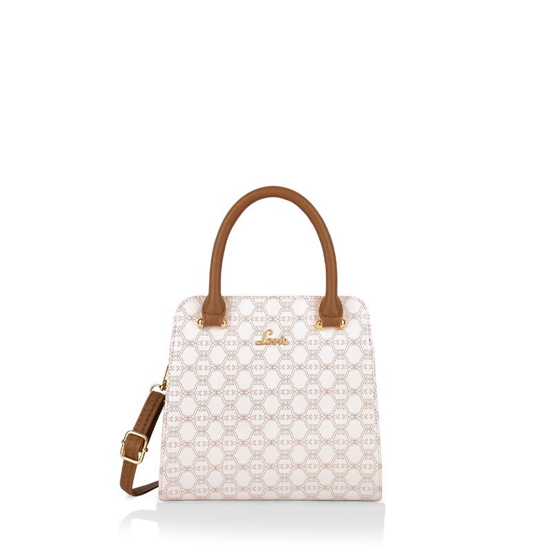 Lavie Women's Mono Ushawu Small Satchel Handbag (White) - Image 1